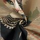 Panel Gobelin Elegante kat – donkerbeige/zwart,  thumbnail number 3