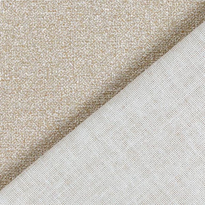 Gecoate katoen glitter – goud metalen,  image number 3
