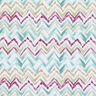 Katoenpopeline Penseelstreek zigzag Digitaal printen – wit/eucalyptus,  thumbnail number 1