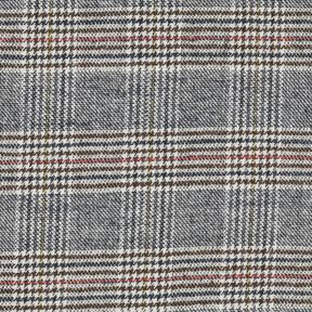 Jasstof katoenmix Glencheck – wit/nachtblauw, 