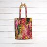 Outdoorstof Canvas Exotische bladeren – karmijnrood/lila,  thumbnail number 6