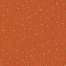Katoenen mousseline verspreide gouden vlekken – terracotta/goud,  thumbnail number 1