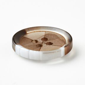 4-gats knoop hoornlook [Ø 20 mm] – mocca, 