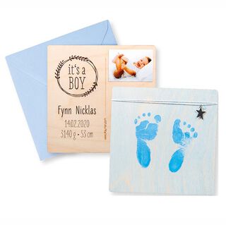 Afdrukset Baby | Rayher – lichtblauw, 