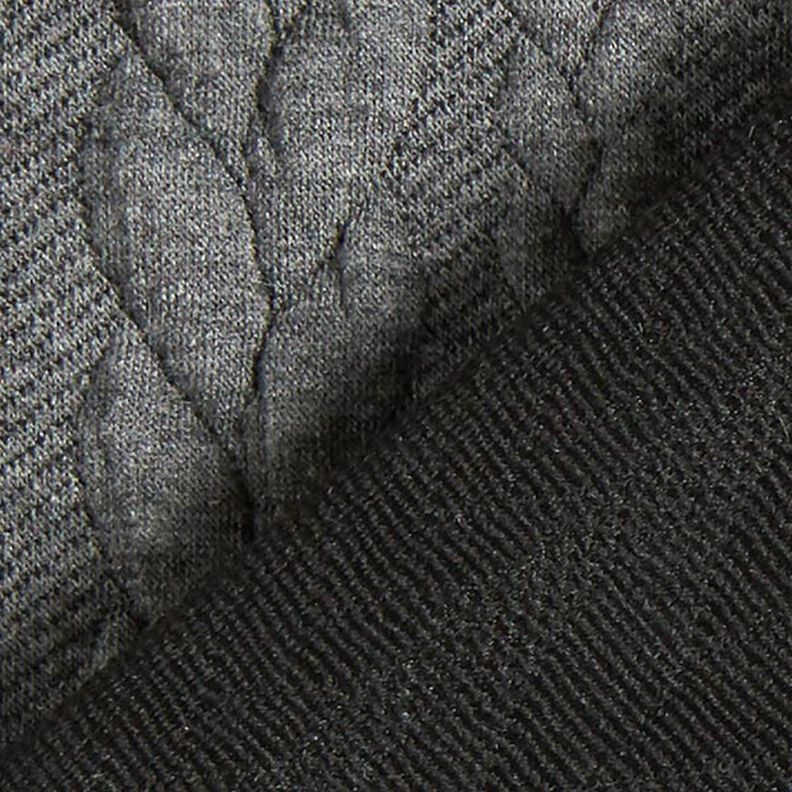 Jerseyjacquard cloqué kabelsteekpatroon – donkergrijs,  image number 4