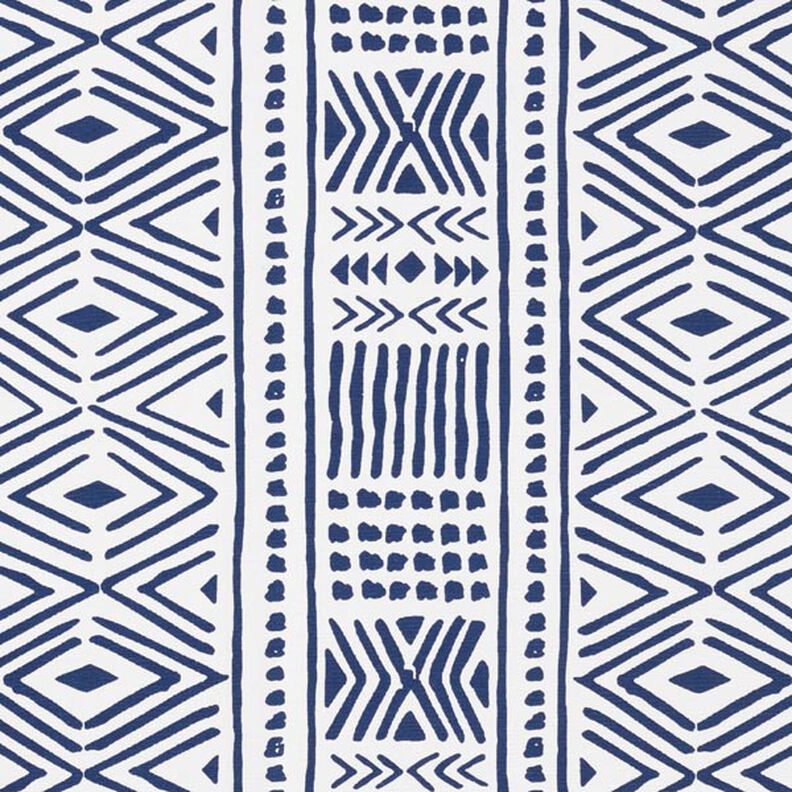Decostof canvas Etno – marineblauw/wit,  image number 1