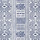 Decostof canvas Etno – marineblauw/wit,  thumbnail number 1
