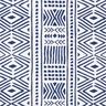 Decostof canvas Etno – marineblauw/wit,  thumbnail number 1