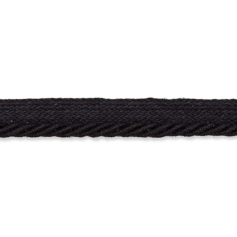 Koord-paspelband  [9 mm] - zwart,  image number 1