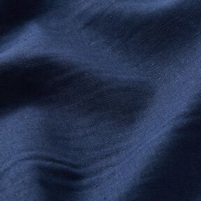 Gewassen linnen-katoenmix – nachtblauw, 