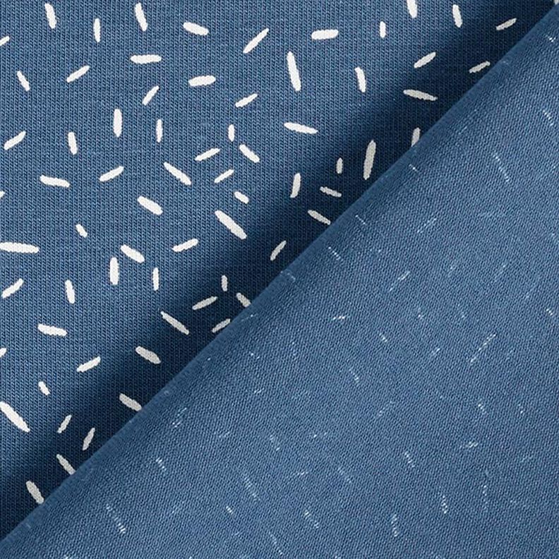 Katoenjersey confetti – jeansblauw,  image number 4