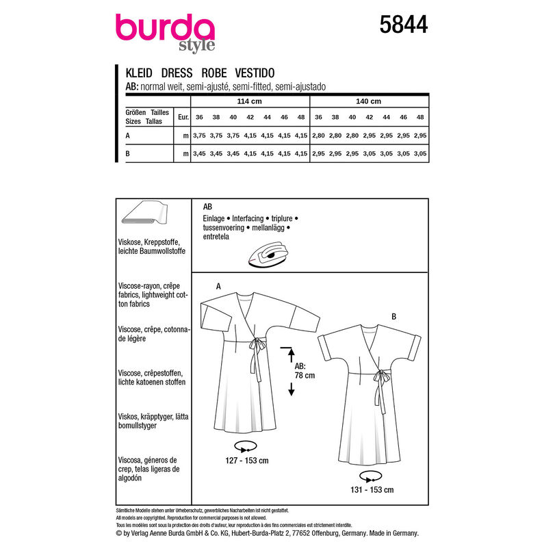Jurk | Burda 5844 | 36-48,  image number 9