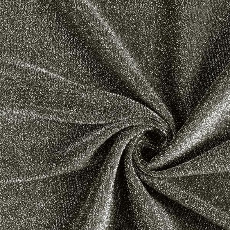 Jersey stof lamettaglitter glamour  – zwart,  image number 1