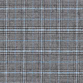 Viscosemix abstracte glencheck – koningsblauw/zwart, 