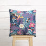 Katoenen stof Cretonne Vlinders en bloemen – blauwgrijs/pink,  thumbnail number 6