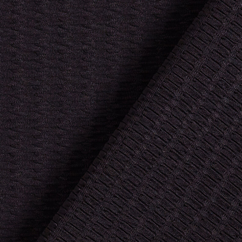 Fijn gebreid dubbel haakpatroon – zwart,  image number 3