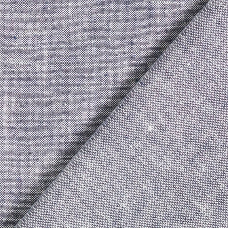 Katoen-linnen Mix – marineblauw,  image number 3
