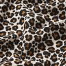 Mousseline/dubbel gehaakte stoffen Luipaardprint – licht taupe/zwart,  thumbnail number 2