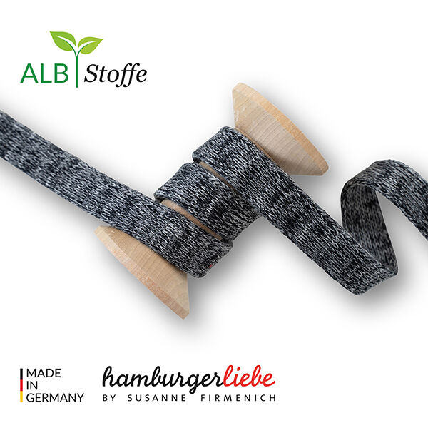 GOTS Bio hoodiekoord CORD ME Melange [12 mm] | Albstoffe | Hamburger Liebe,  image number 1