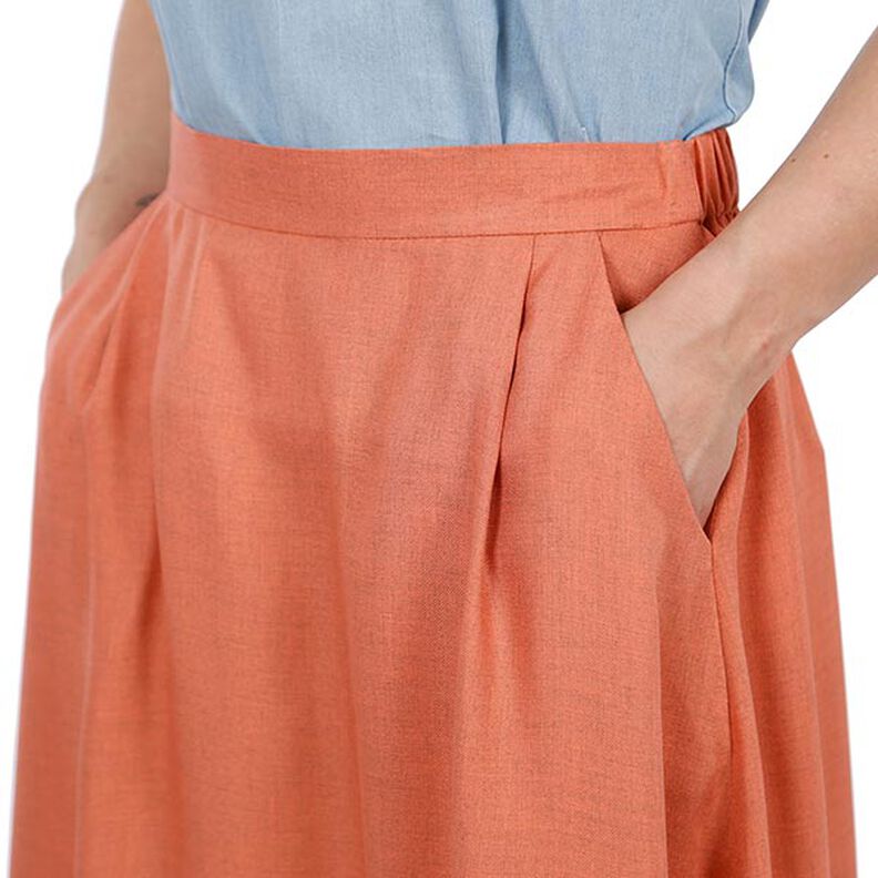 FRAU CARRY - wijde rok met elastische tailleband aan de achterkant, Studio Schnittreif | XS - XXL,  image number 7