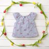Popeline stretch Strepen en harten – wit/indigo,  thumbnail number 6