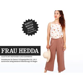 FRAU HEDDA - culotte met wijde pijpen en elastische tailleband, Studio Schnittreif  | XS -  XXL, 