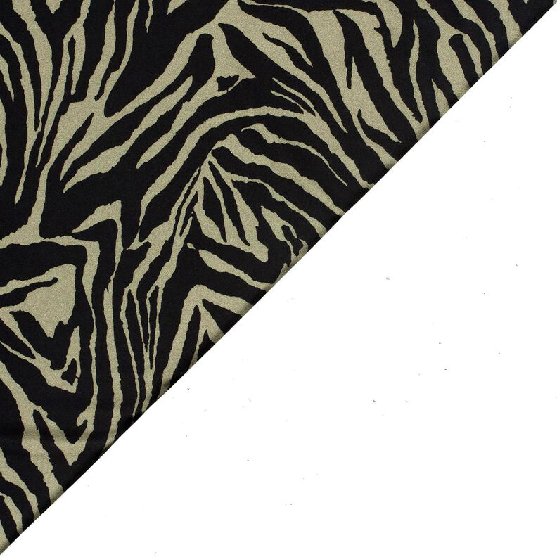Viscosejersey Zebraprint – licht kaki/zwart, image number 4