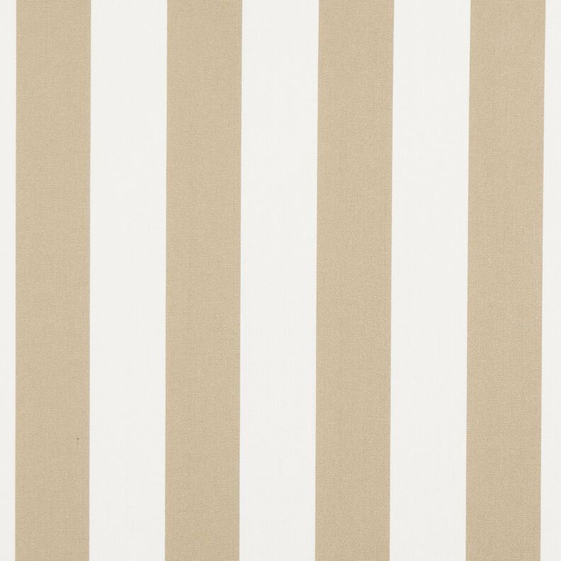 Outdoorstof Canvas Blokstrepen – donkerbeige/ivoor,  image number 1