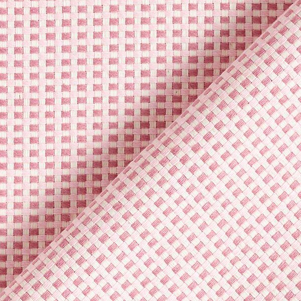 Decostof Jacquard Structuur effen – roze/wit, image number 4