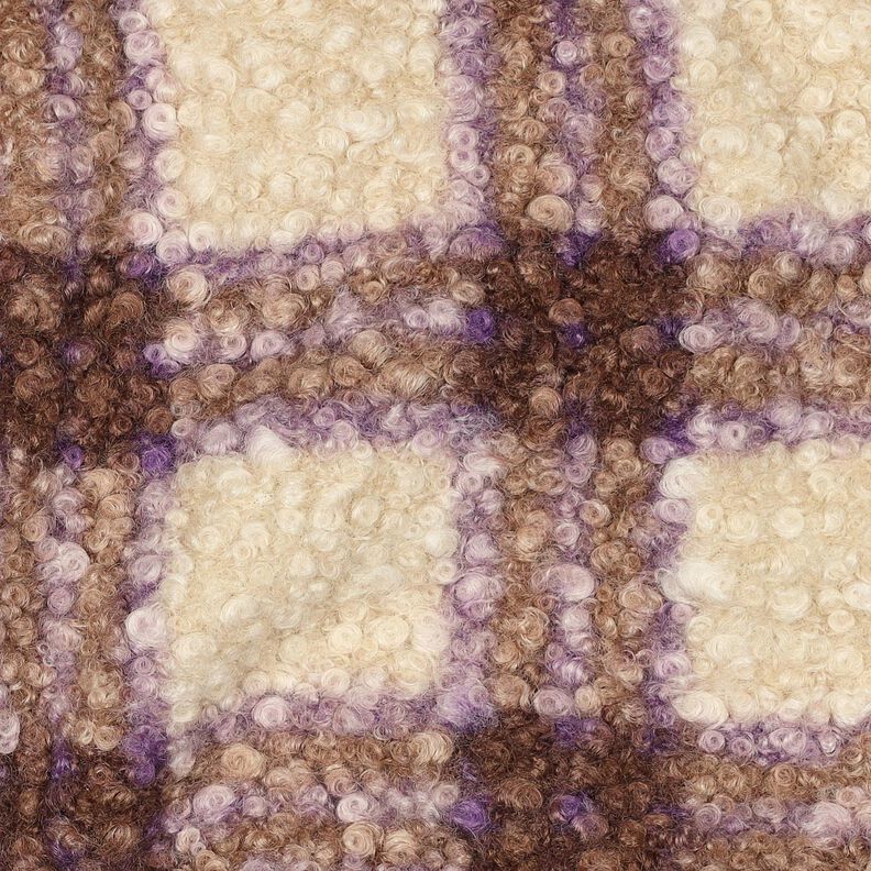 Tricot bouclé Ruit – groen/ecru, image number 2
