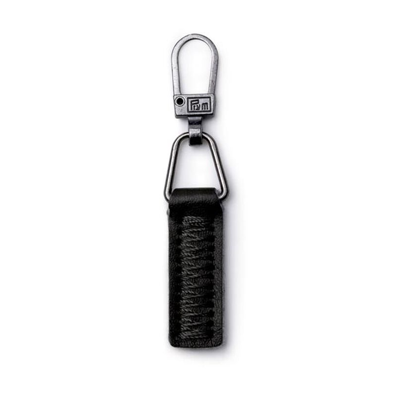 Fashion zipper imitatieleer [ 55 x 9 x 3 mm ] | Prym – zwart,  image number 1