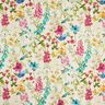 Decostof Half panama Weidebloemen – natuur/framboos,  thumbnail number 1