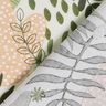Katoenen stof Cretonne Abstracte jungleplanten – wit/groen,  thumbnail number 4