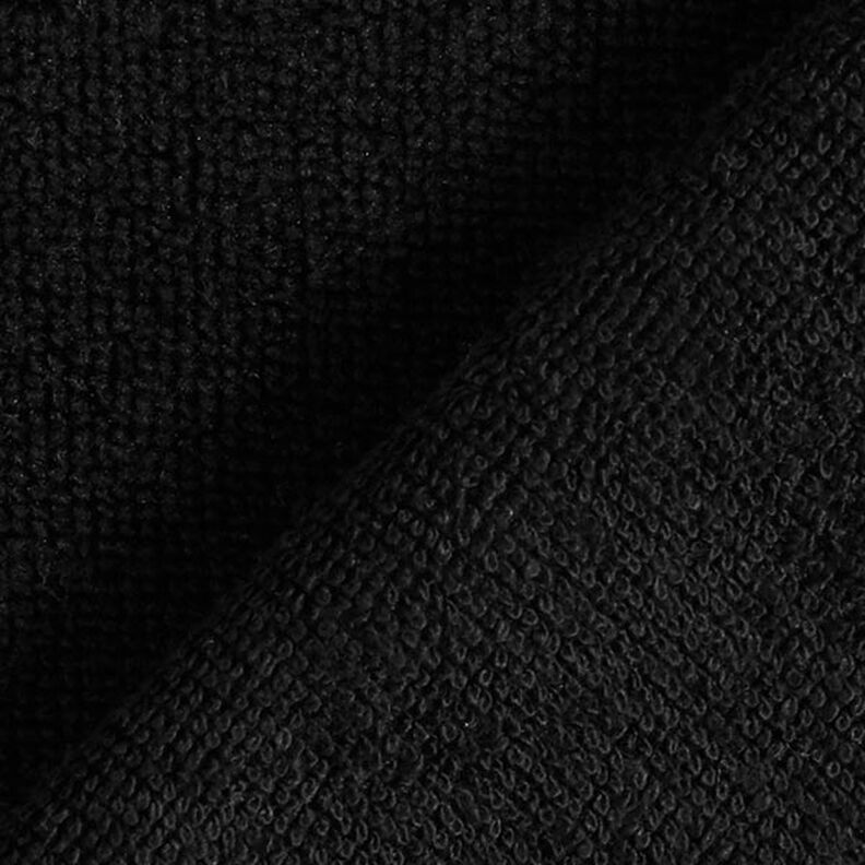 Knuffelzachte badstof Bamboe Effen – zwart,  image number 3