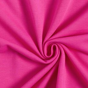 Licht katoenen sweatstof effen – intens roze, 