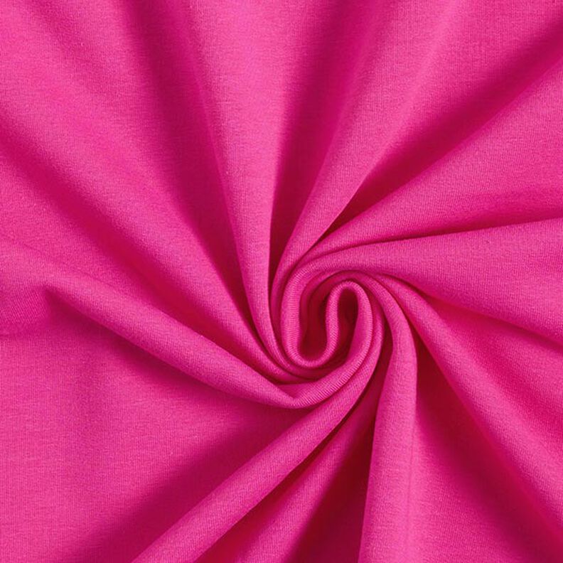 Licht katoenen sweatstof effen – intens roze,  image number 1