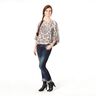 Chiffon luipaard & lurex strepen – beige/zwart,  thumbnail number 5
