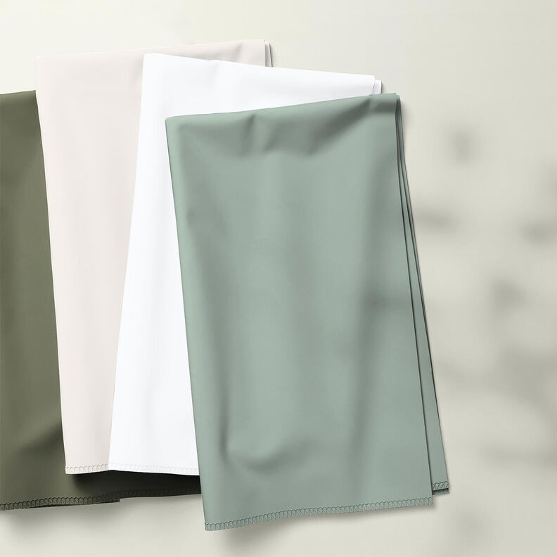 Katoenen stof Krinkel voorgewassen – donkertaupe,  image number 5