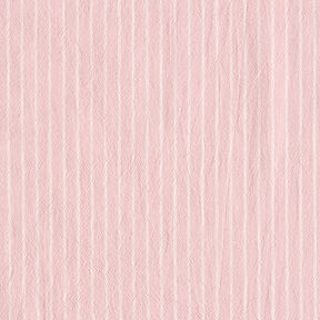 Blousestof Katoenmix Brede strepen – roze/ecru, 