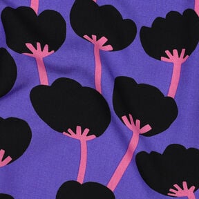 LENZING™ ECOVERO™ viscosestof Poppies | Nerida Hansen – lila/zwart, 