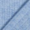 Gebreide stof met kabelpatroon gemêleerd – licht jeansblauw,  thumbnail number 4