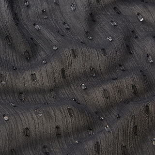 Chiffon stippen glitter – zwart, 