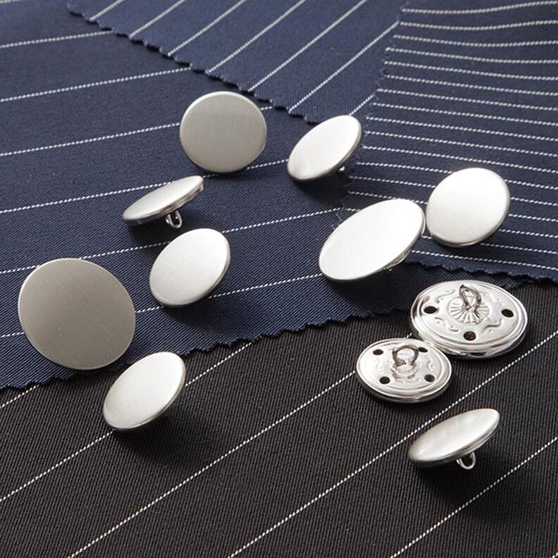 Pak Knoop Set [ 11-delig ] – zilver metalen,  image number 1