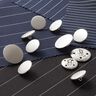 Pak Knoop Set [ 11-delig ] – zilver metalen,  thumbnail number 1