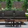 Outdoorstof Canvas Fijne structuur – zwart,  thumbnail number 5