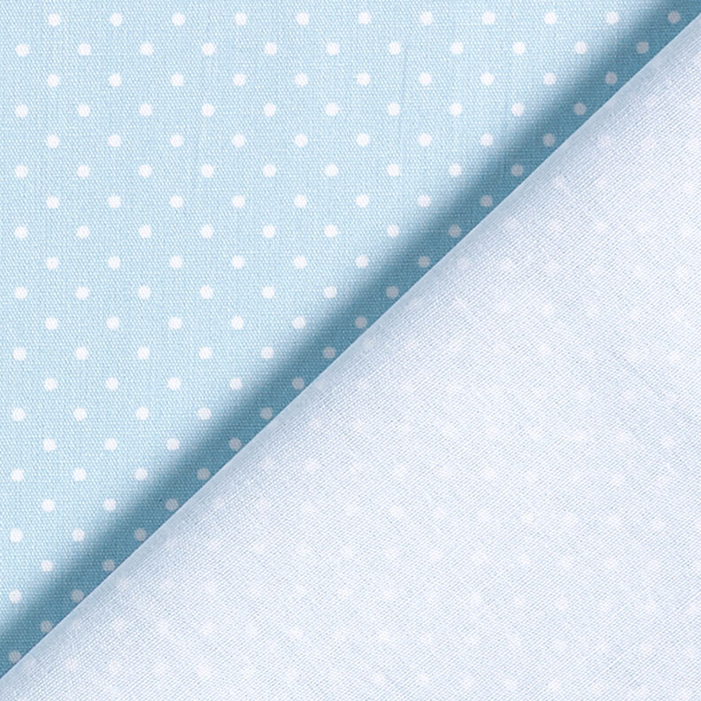 Katoenpopeline Kleine stippen – lichtblauw/wit,  image number 4