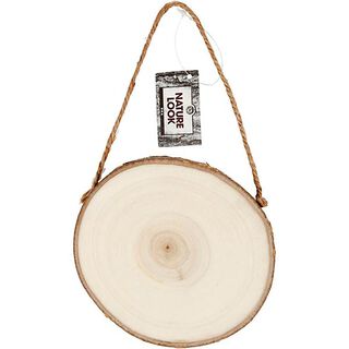Rustiek deurbordje van hout, 