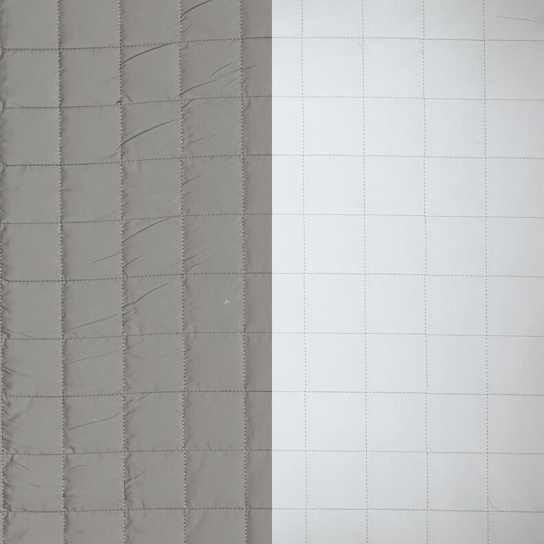 Doorgestikte stof reflecterend – grijs,  image number 1