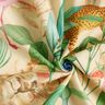 Decostof Half panama Jungledieren – beige/groen,  thumbnail number 3