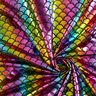 Foliejersey Zeemeerminschubben regenboog – zwart/kleurenmix,  thumbnail number 3